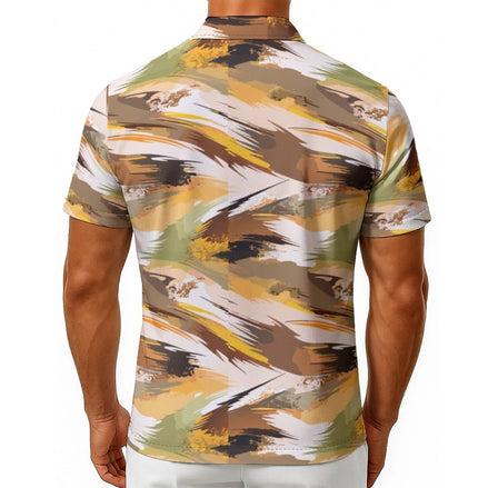 All-Over Print Men's Hawaiian Shirt With Button Closure by Yoycol