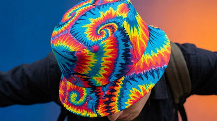 Maximalist Psychedelic Bucket Hat | Reversible Abstract Streetwear Sun Hat by Aesthetic Rebellion
