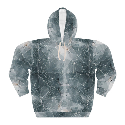 Shattered Beyond Compare - AOP Unisex Graphic Hoodie for Broken Souls and Overrecyclers