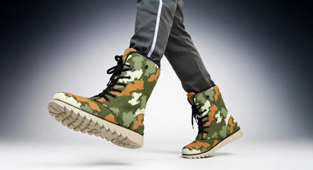 All-Over Print Men's Plush Boots by Aesthetic Rebellion