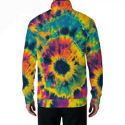 All - Over Print Men’s Casual Pullover Shirt With Half Zipper - Aesthetic Rebellion