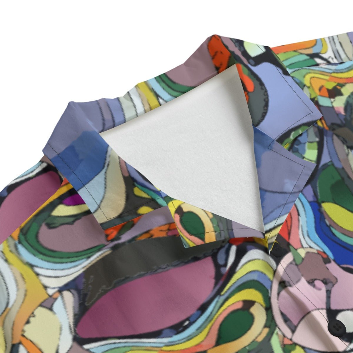 All - Over Print Men's Hawaiian Shirt With Button Closure |115GSM Cotton poplin - Aesthetic Rebellion