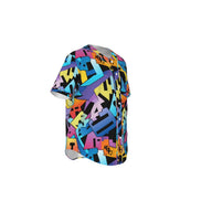All - Over Print Men's Short Sleeve Baseball Jersey With Pinstripes - Aesthetic Rebellion