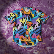 All - Over Print Men's Short Sleeve Baseball Jersey With Pinstripes - Aesthetic Rebellion