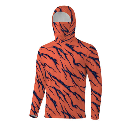 All - Over Print Men’s Sun Protection Hoodie with Face Cover and Thumb Holes - Aesthetic Rebellion