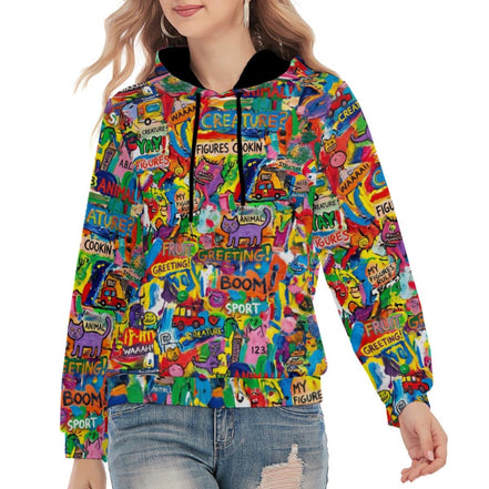 All - Over Print Unisex Pullover Hoodie | 310GSM Cotton - Aesthetic Rebellion