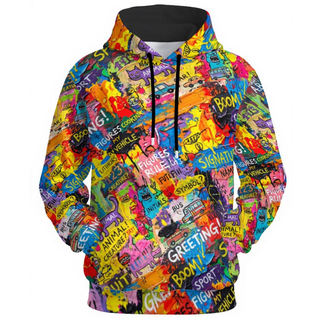 All - Over Print Unisex Pullover Hoodie | 310GSM Cotton - Aesthetic Rebellion