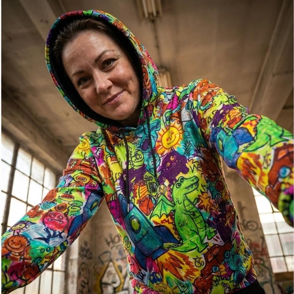 All - Over Print Unisex Pullover Hoodie | 310GSM Cotton - Aesthetic Rebellion