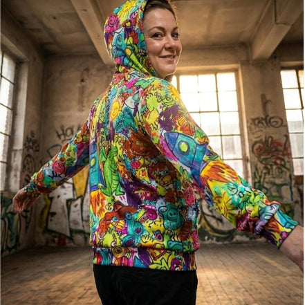 All - Over Print Unisex Pullover Hoodie | 310GSM Cotton - Aesthetic Rebellion