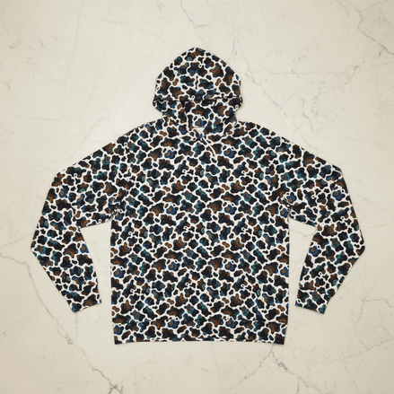 Neon Biomorphic Cow Print - Psychedelic All - Over Print Unisex Hoodie - Aesthetic Rebellion