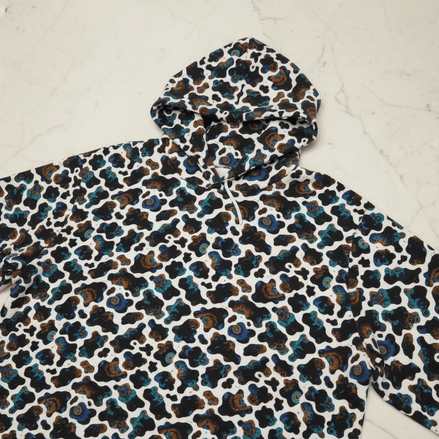 Neon Biomorphic Cow Print - Psychedelic All - Over Print Unisex Hoodie - Aesthetic Rebellion