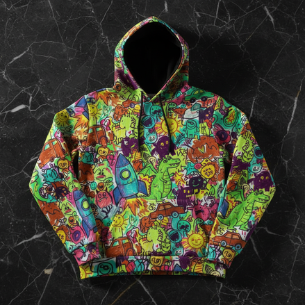 Reptard Enraged | AOP Unisex Pullover Hoodie | Premium Comfort 100% Cotton - Aesthetic Rebellion