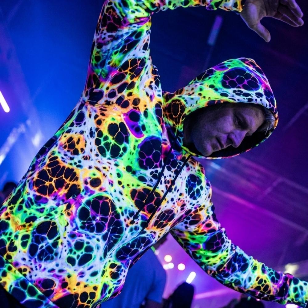 Spider Web Rave Hoodie - 100% Pure Cotton Night Owls Gear - Unisex - Aesthetic Rebellion